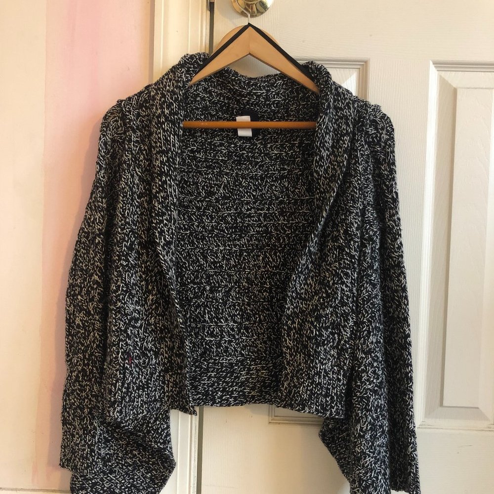 Girls Large Ralph Lauren Black and White Cardigan